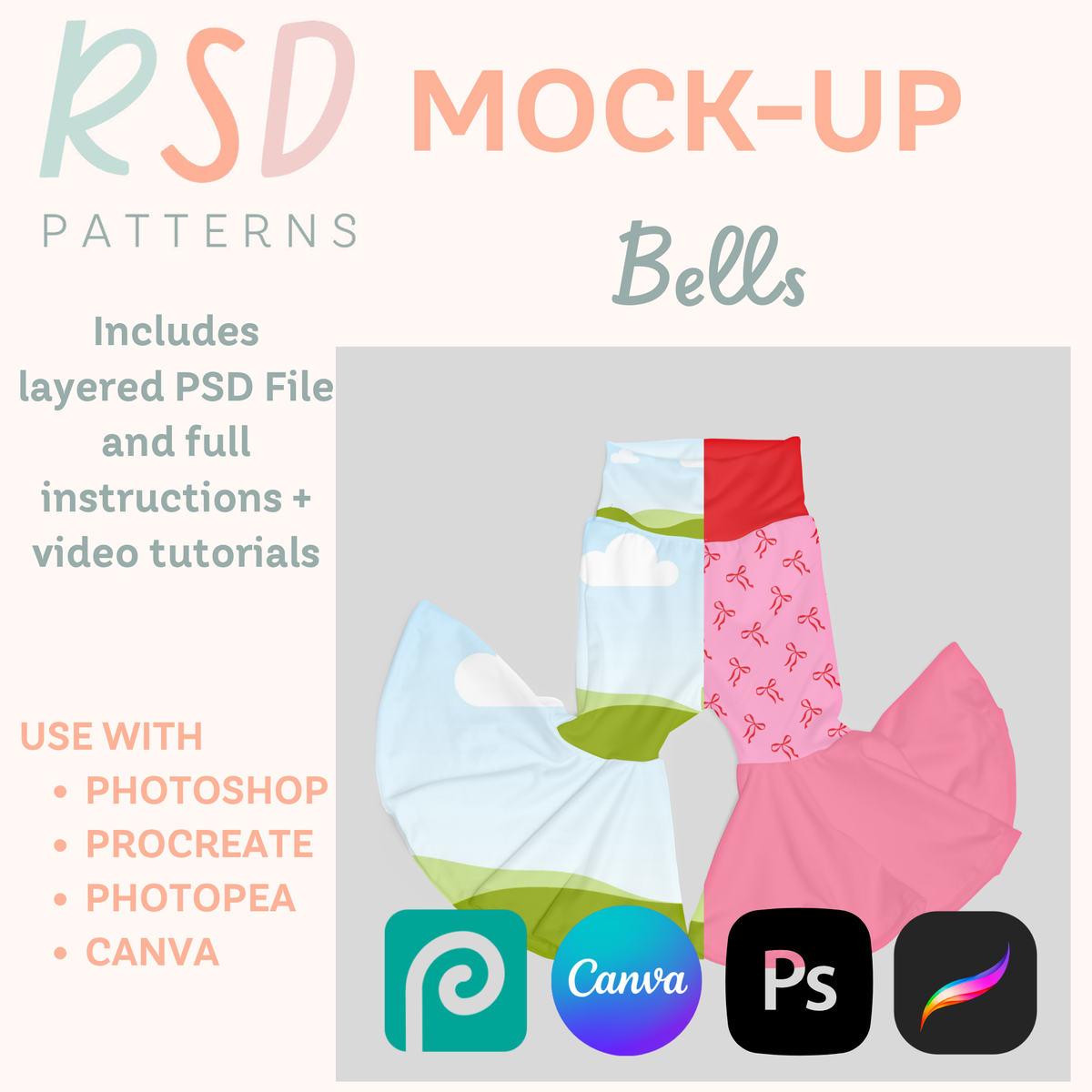 OG Bells Digital Sewing Pattern Mock-Up