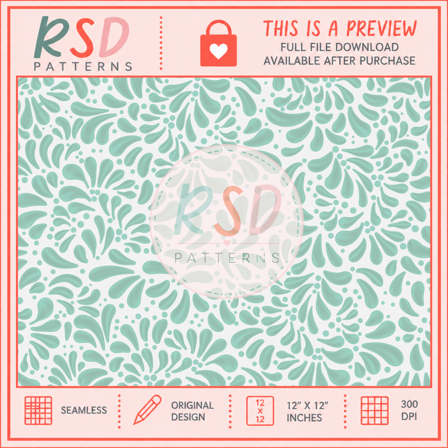 Talavera Teal Seamless File