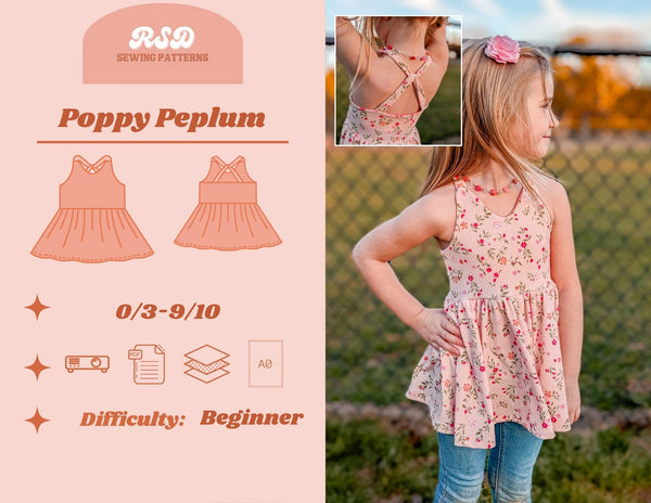 Youth Poppy Peplum, Vintage & Dress