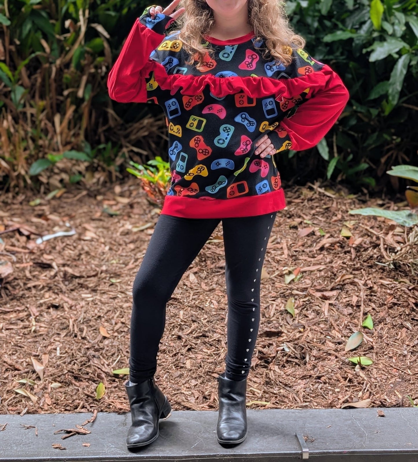 Youth Dakota Ruffle Dolman PDF