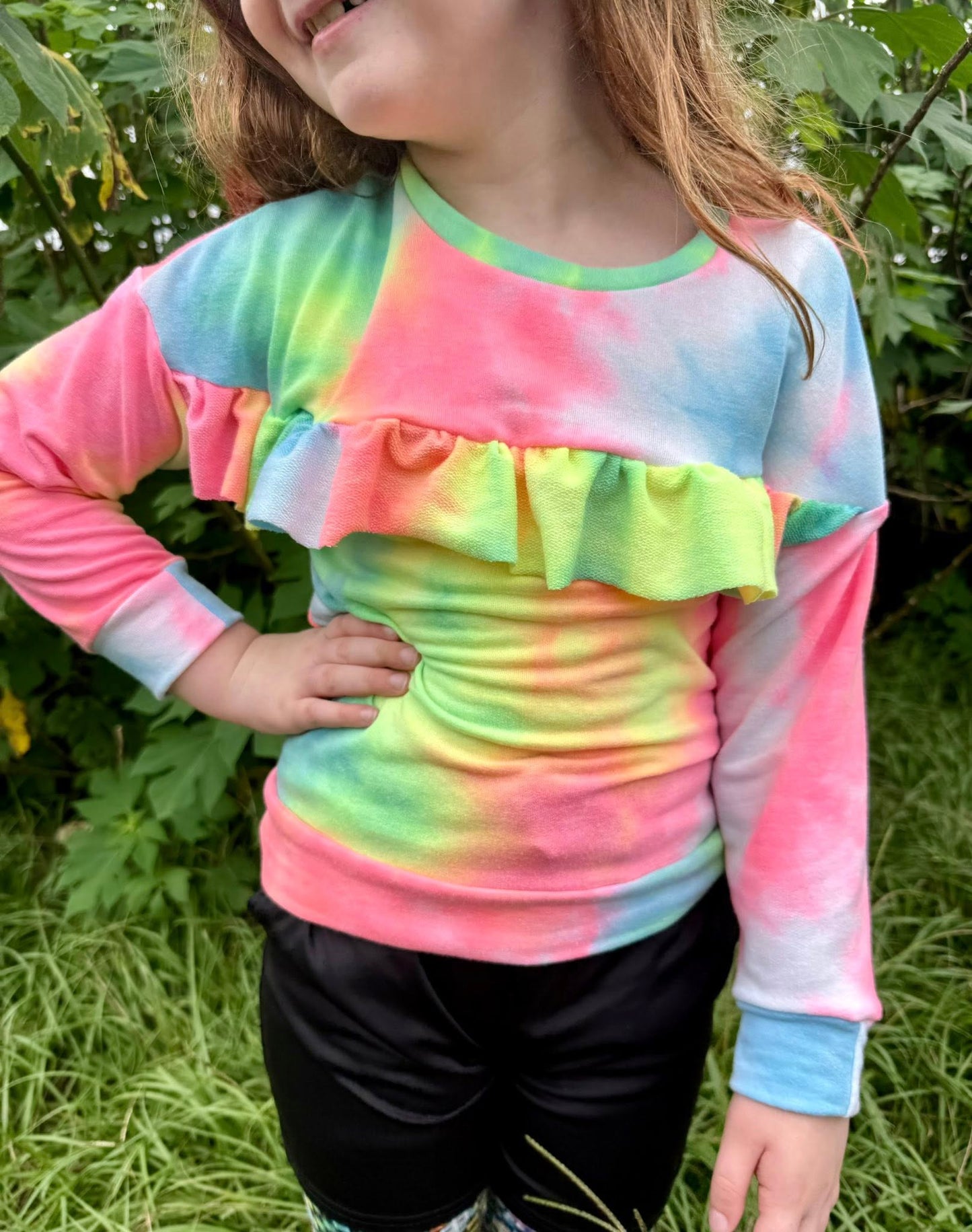 Youth Dakota Ruffle Dolman PDF