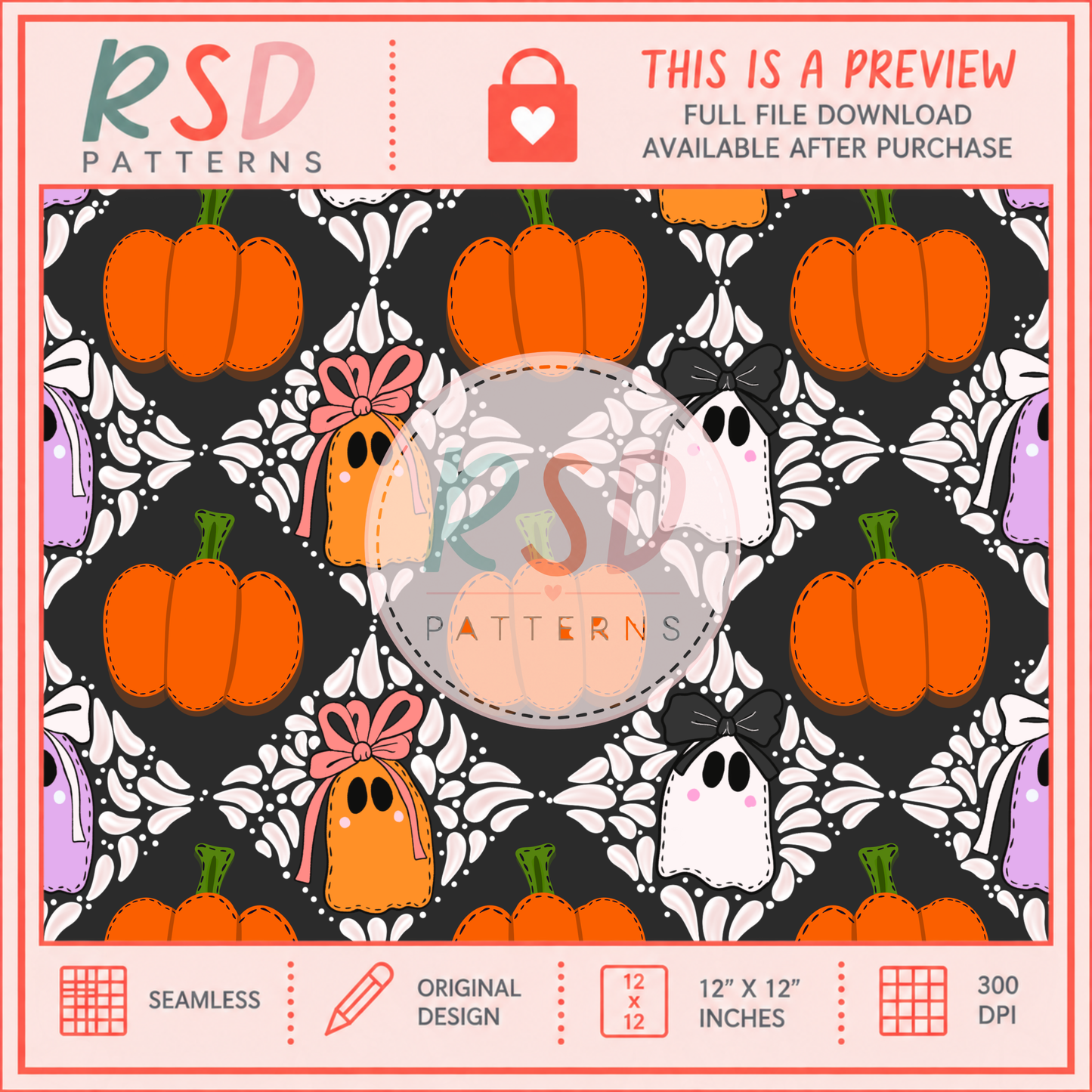 Spooky Talavera Charcoal Seamless File