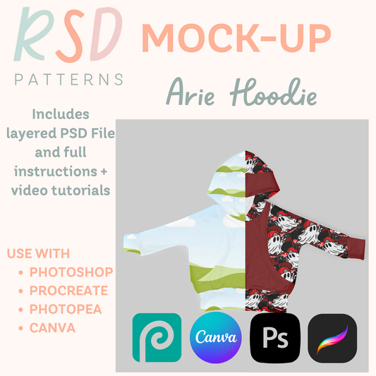 Arie Hoodie Digital Sewing Pattern Mock-Up