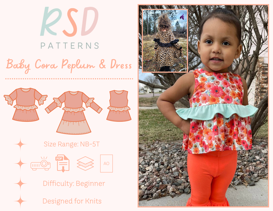 Baby Cora Peplum & Dress PDF