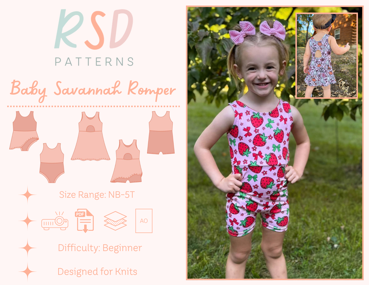 Baby Savannah Romper PDF