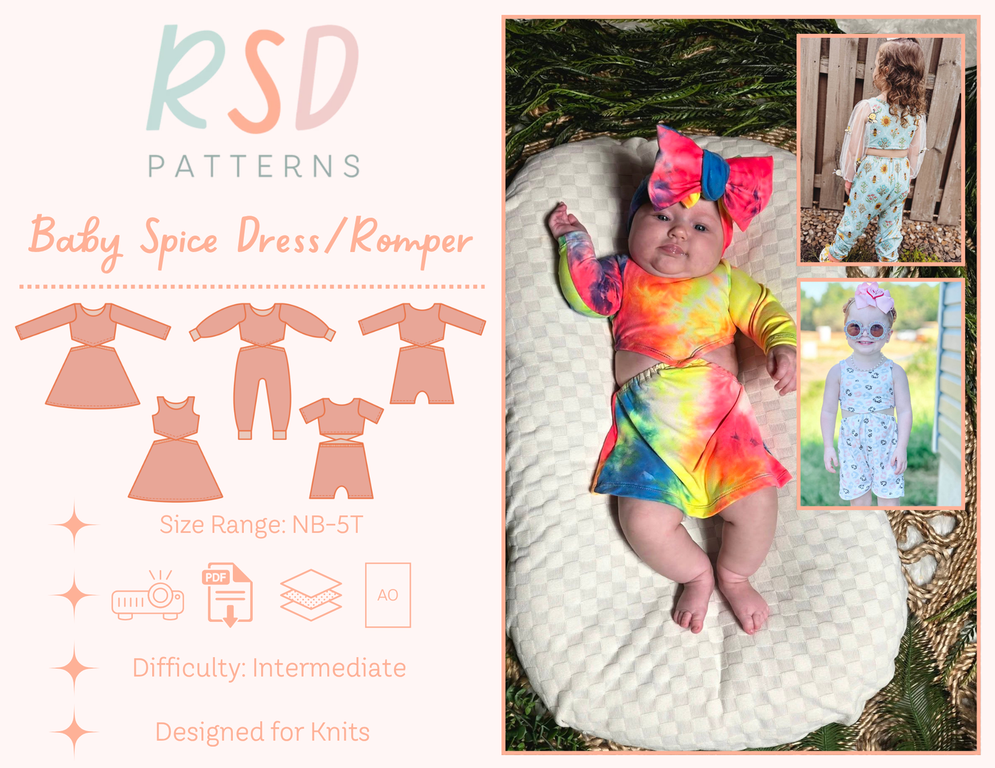 Baby Spice Dress & Romper PDF