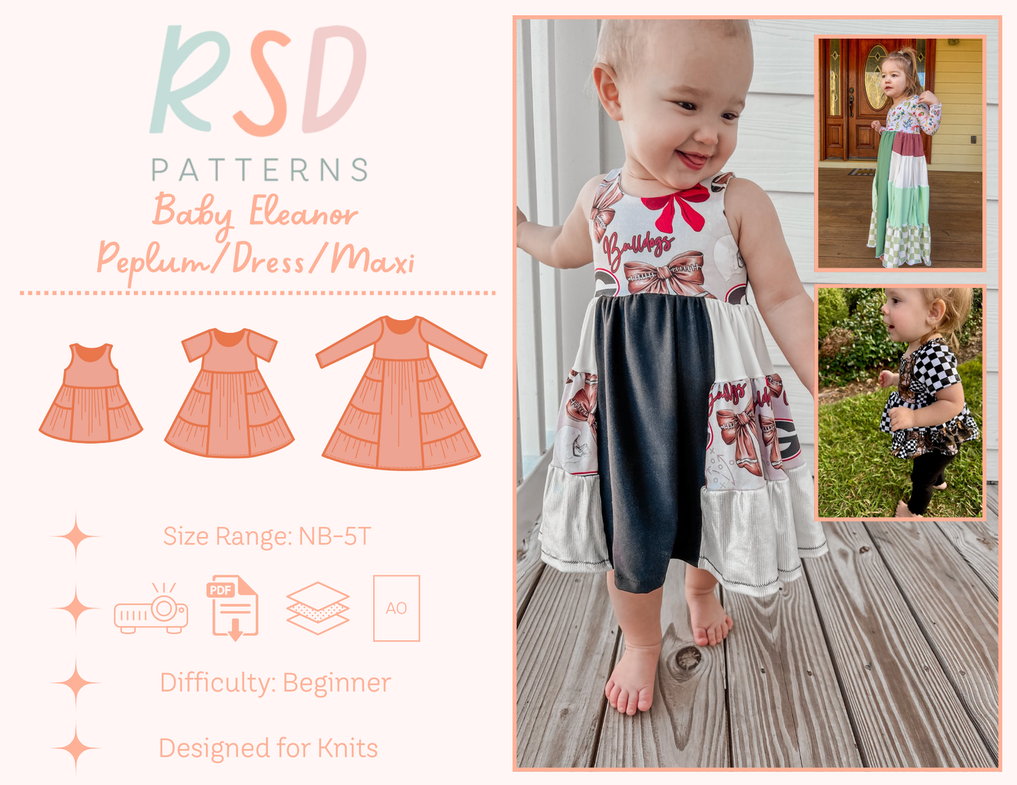 Baby Eleanor Peplum/Dress/Maxi PDF