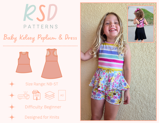Baby Kelsey Peplum & Dress PDF