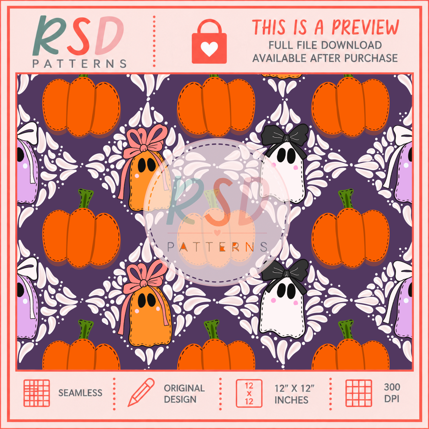 Spooky Talavera Purple Seamless File