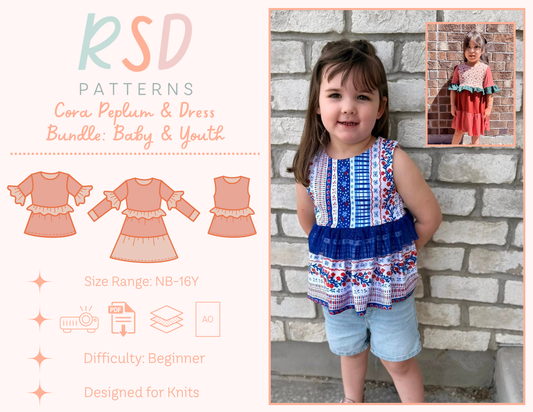 Baby & Youth Cora Peplum & Dress Bundle PDF
