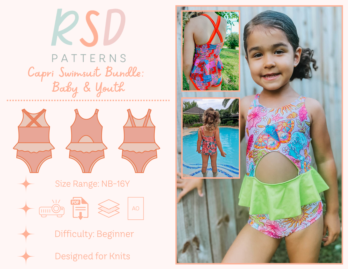 Baby & Youth Capri Swimsuit Bundle PDF