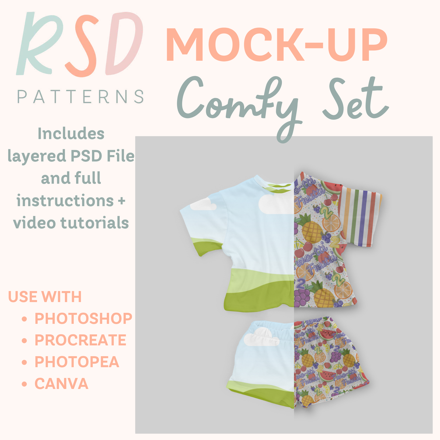 Comfy Set Digital Sewing Pattern Mock-Up