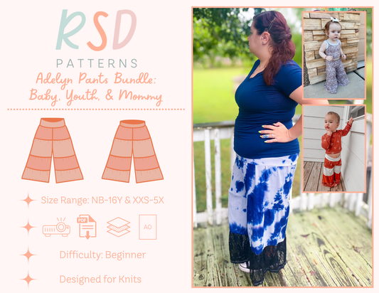 Baby, Youth, & Mommy Adelyn Pants Bundle PDF