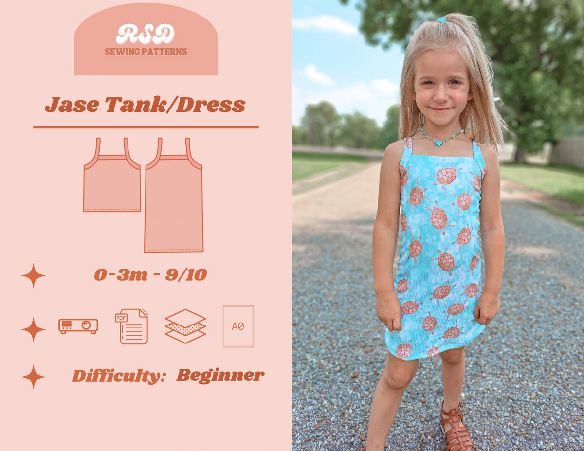 Jase Tank/Dress PDF – Retro Sparkle Designs