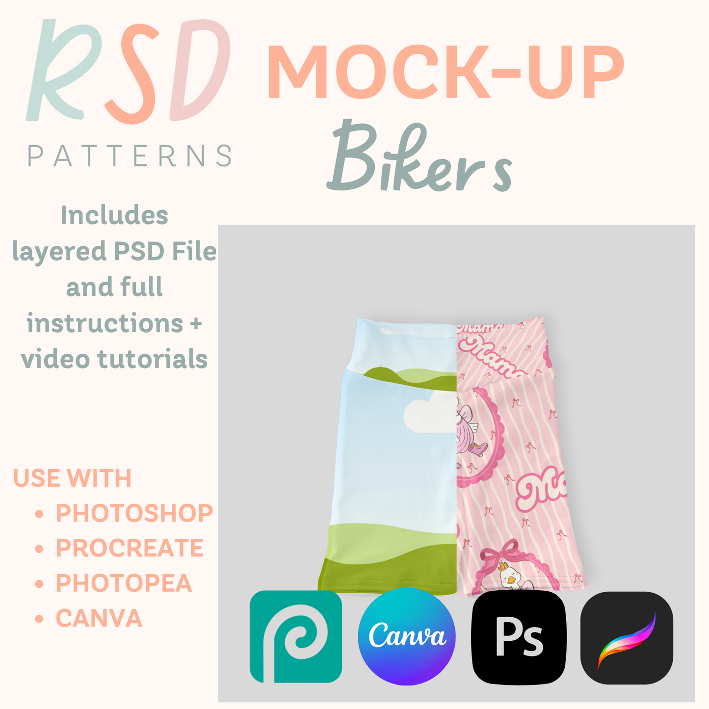 Bikers Digital Sewing Pattern Mock-Up