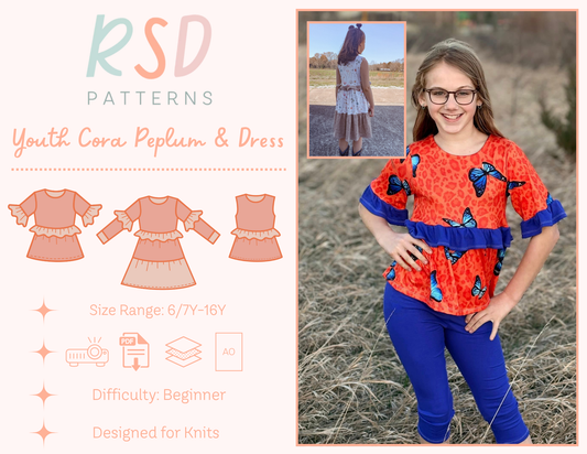 Youth Cora Peplum & Dress PDF