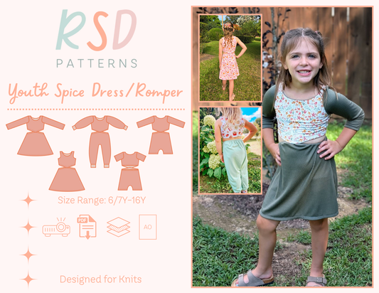 Youth Spice Dress & Romper PDF