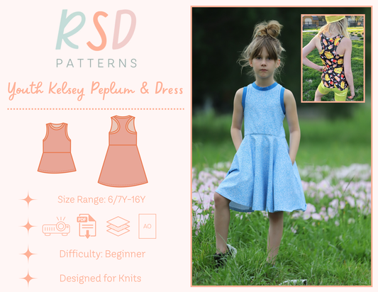 Youth Kelsey Peplum & Dress PDF