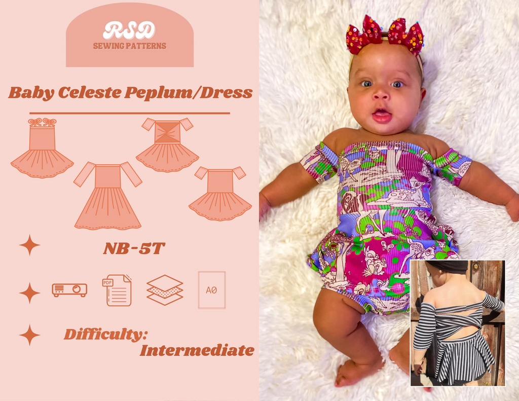 Baby Celeste Peplum/Dress PDF