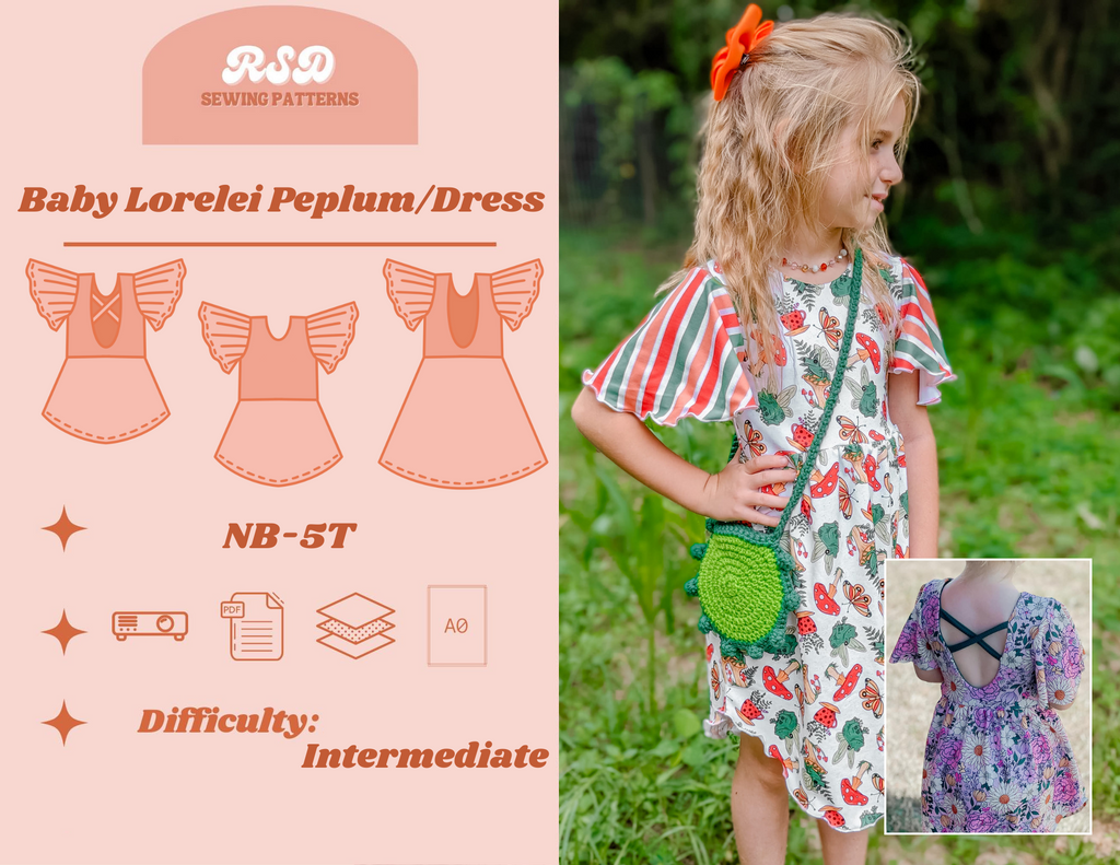 Baby Lorelei Peplum/Dress PDF