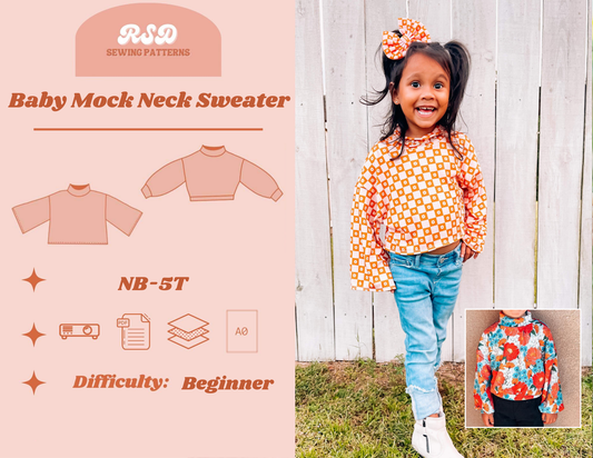 Baby Mock Neck Sweater PDF