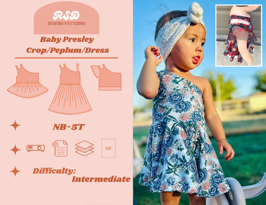 Baby Presley Crop/Peplum/Dress PDF