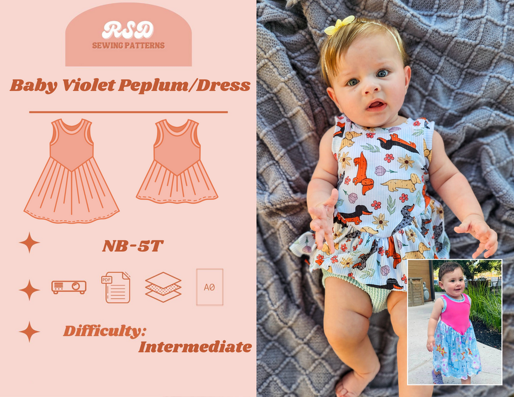 Baby Violet Peplum/Dress PDF