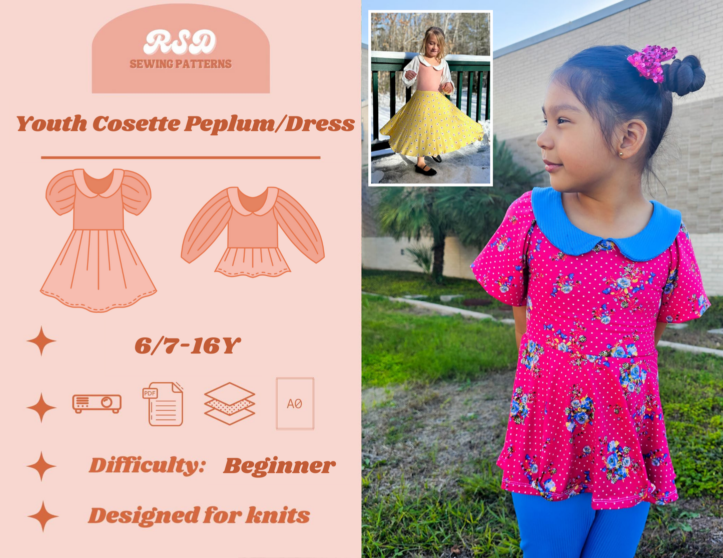 Youth Cosette Peplum/Dress PDF