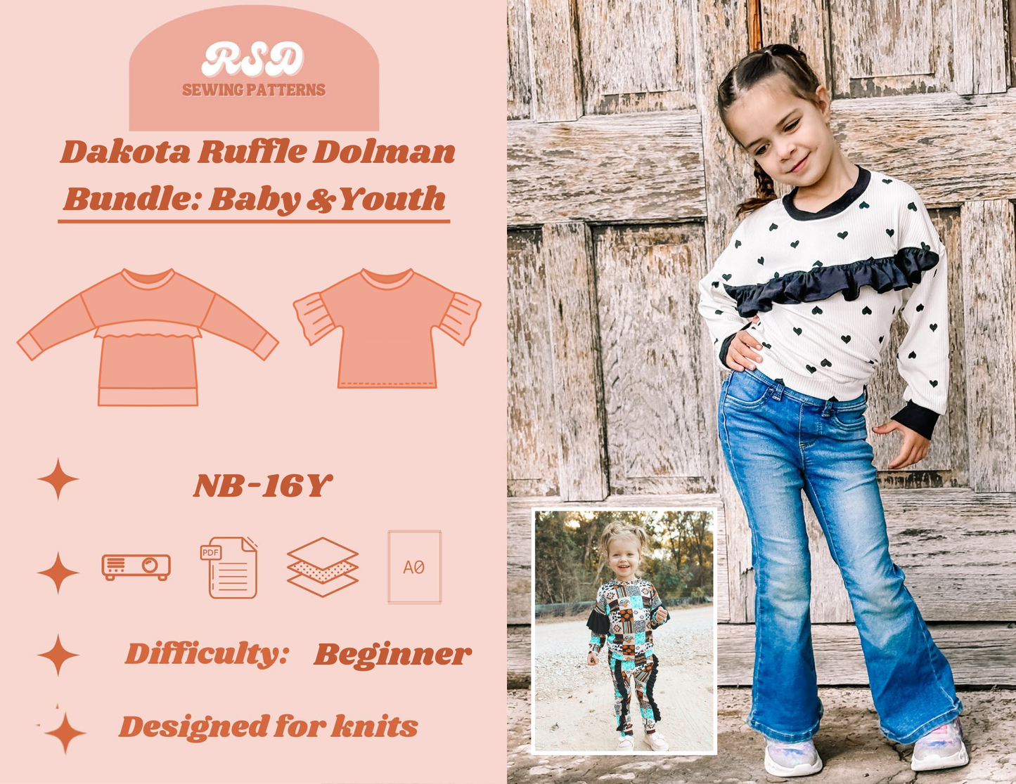 Baby & Youth Dakota Ruffle Dolman Bundle PDF