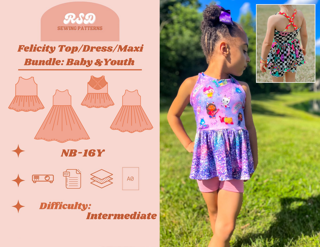Baby & Youth Felicity Top/Dress/Maxi Bundle PDF
