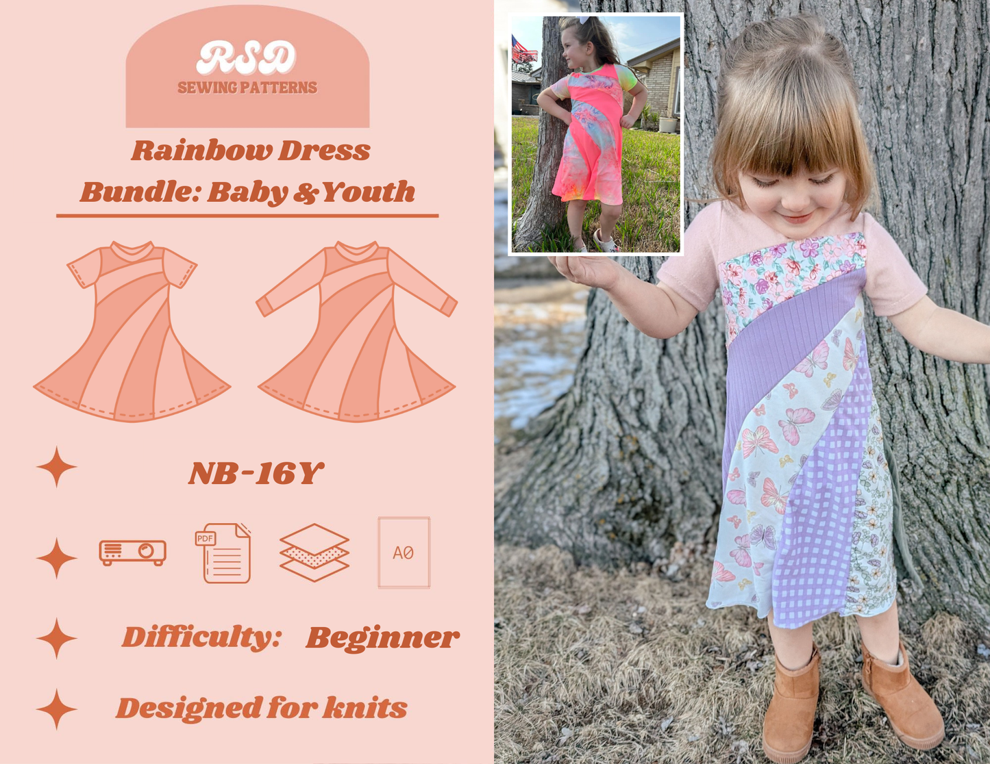 Baby & Youth Rainbow Dress Bundle PDF