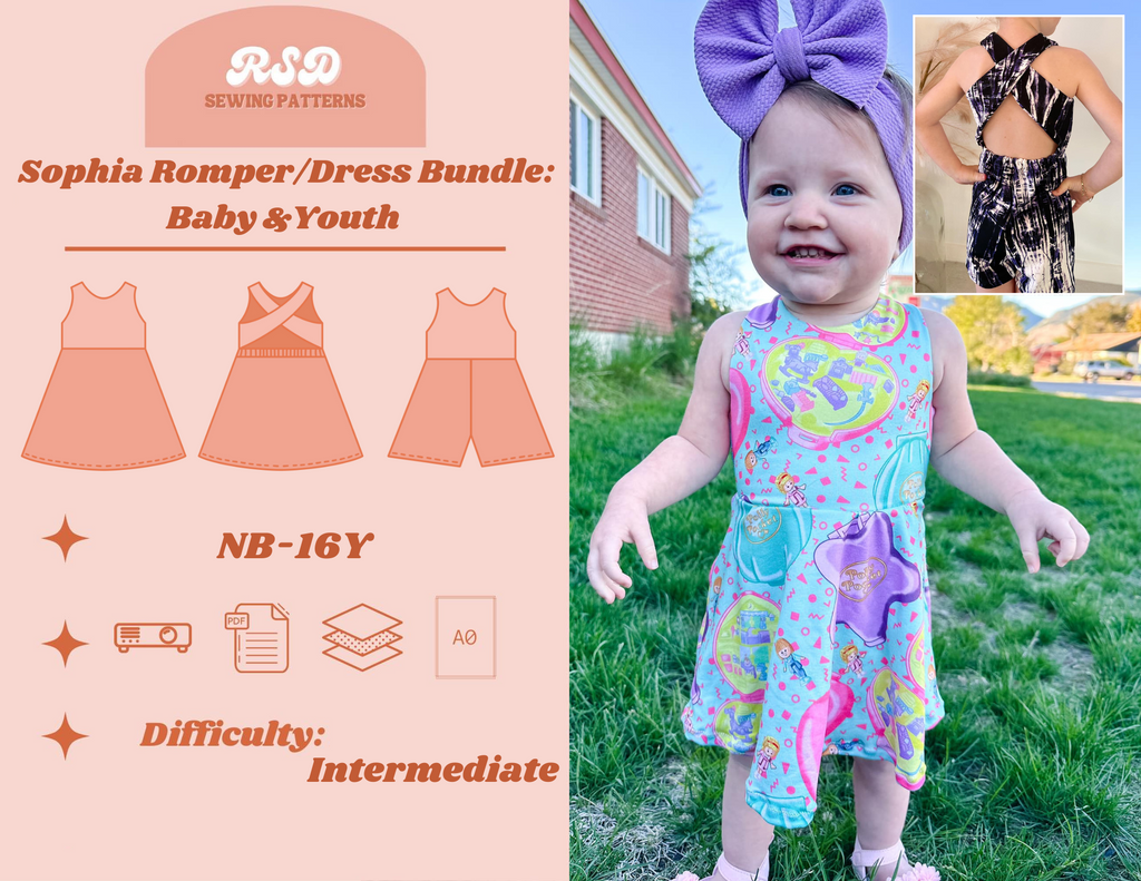 Baby & Youth Sophia Romper/Dress Bundle PDF