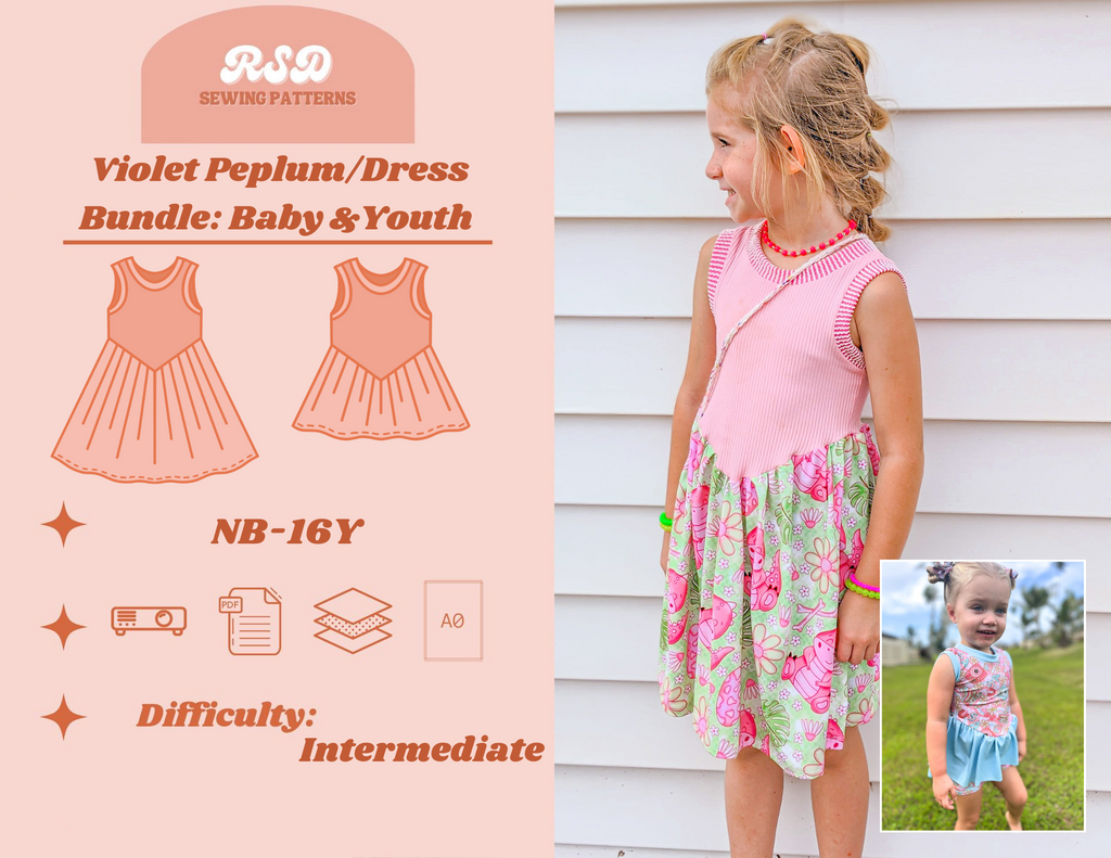 Baby & Youth Violet Peplum/Dress Bundle PDF