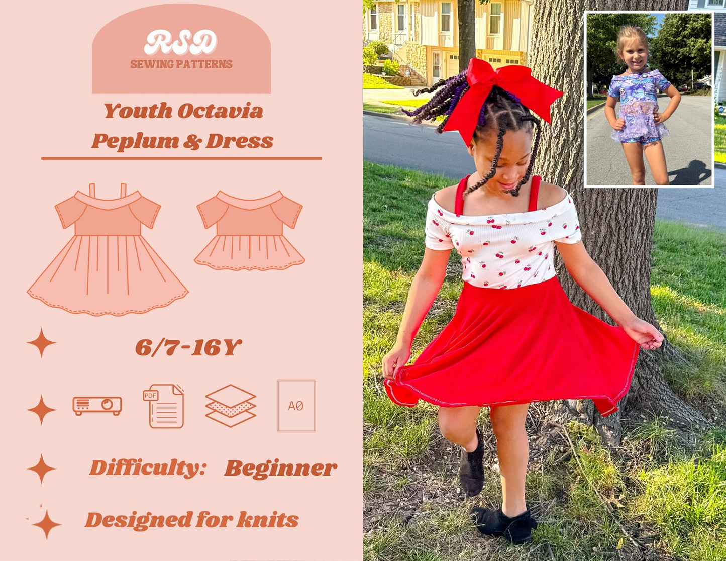 Youth Octavia Peplum & Dress PDF