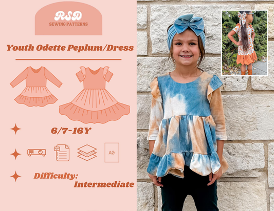 Youth Odette Peplum/Dress PDF